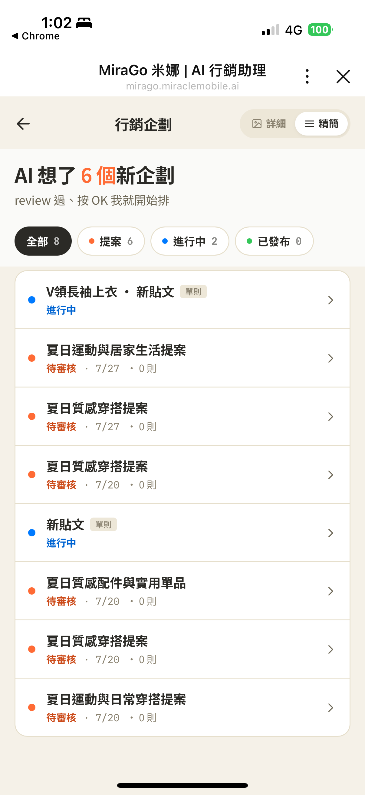 MiraGo AI 行銷企劃清單